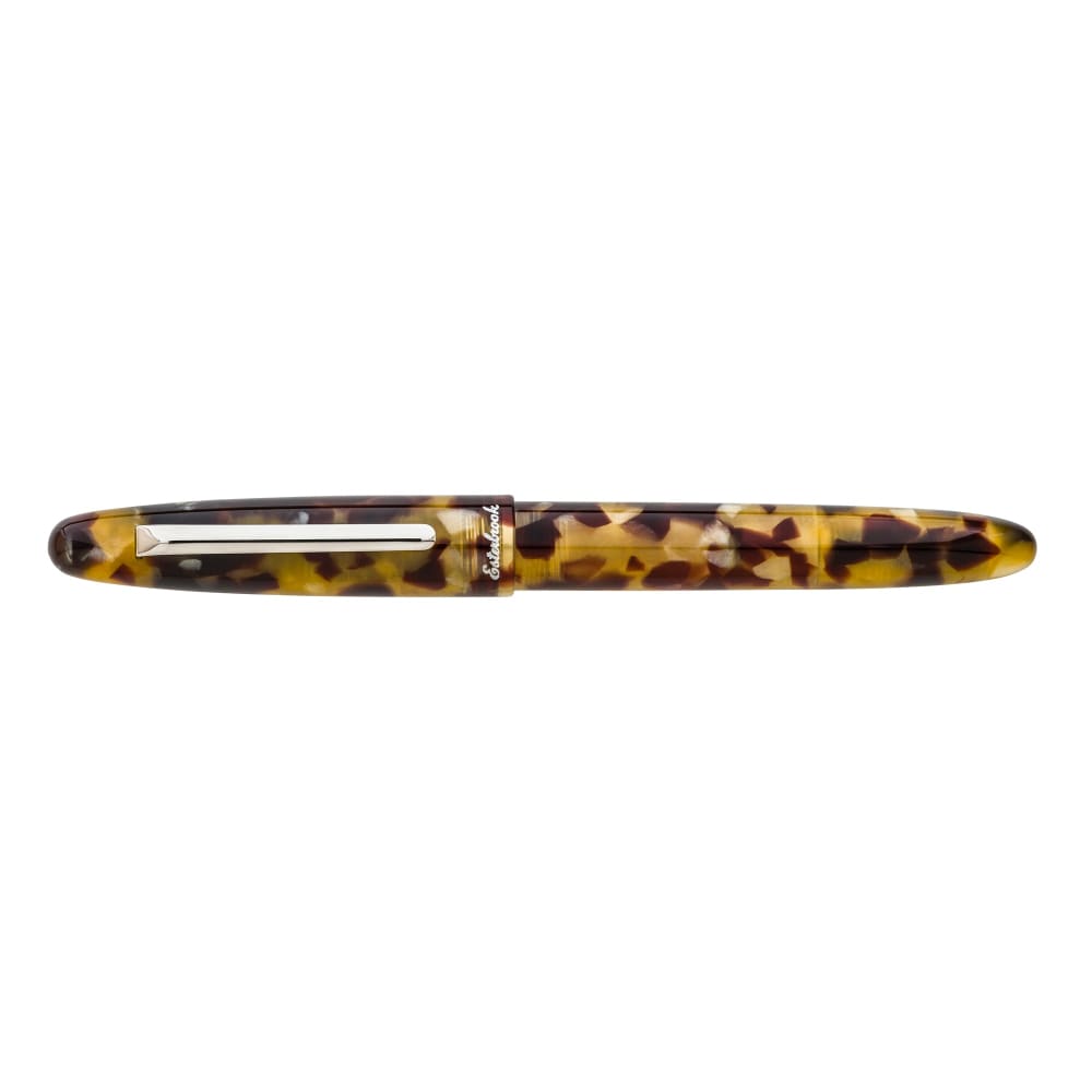 Estie tortoise - palladium trim fountain pen- Custom Scribe