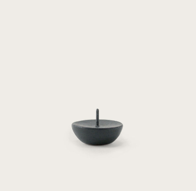 Ceramic Candle Holder EN Circle Black