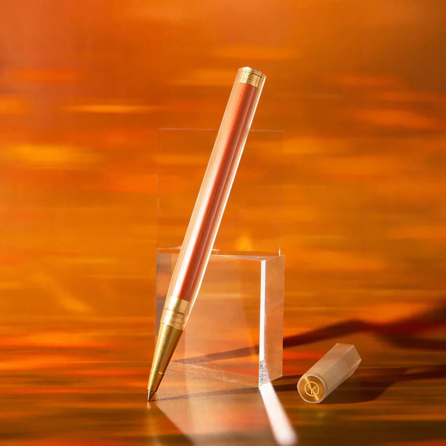 Glamour Evolve - Elemental Rollerball Pen - Clear Orange