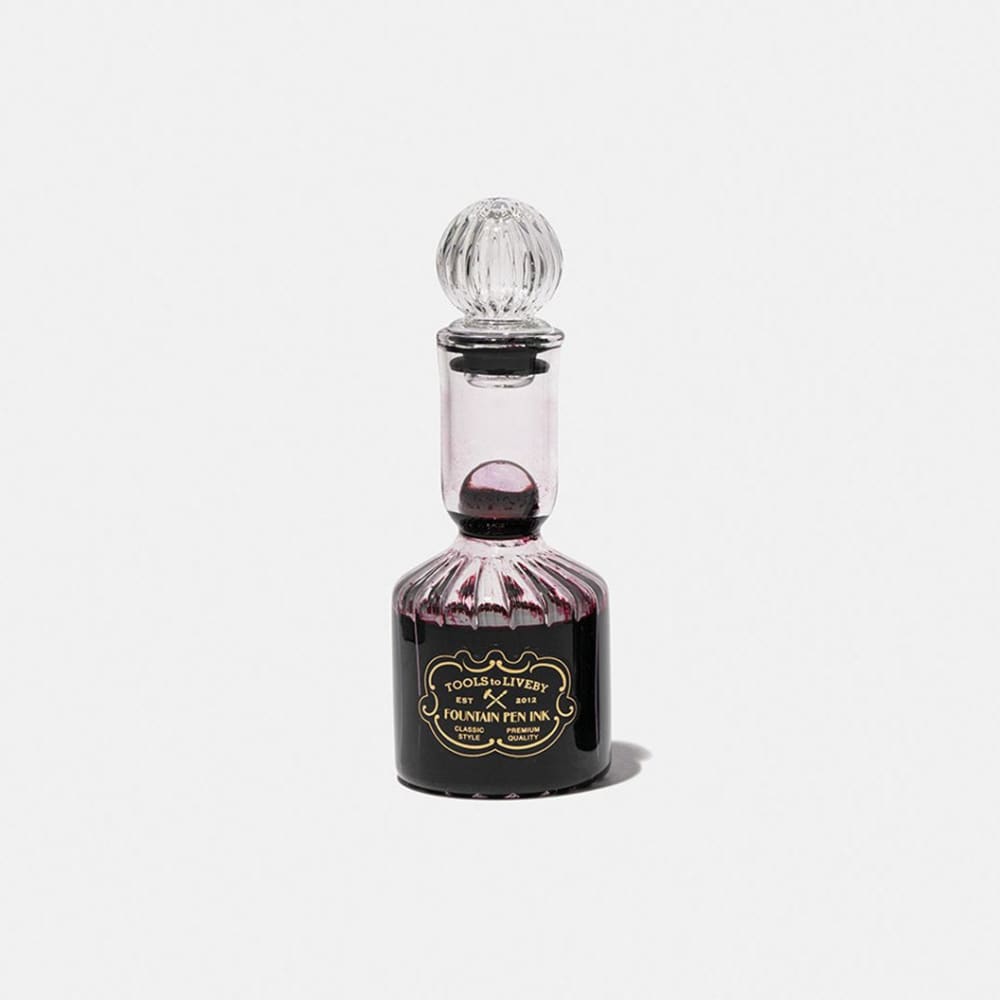 Glass bottle ink - Red