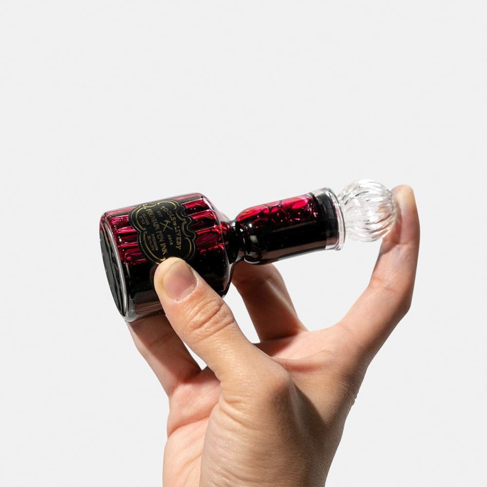 glass bottle ink / red - Ink