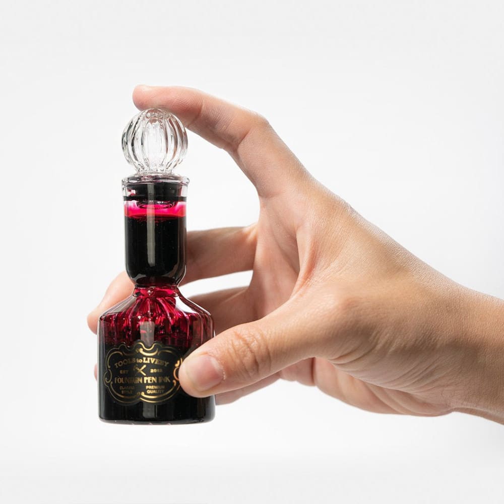 glass bottle ink / red - Ink