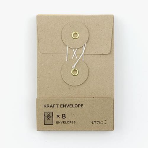 KRAFT ENVELOPE Vertical with String Brown - Letter