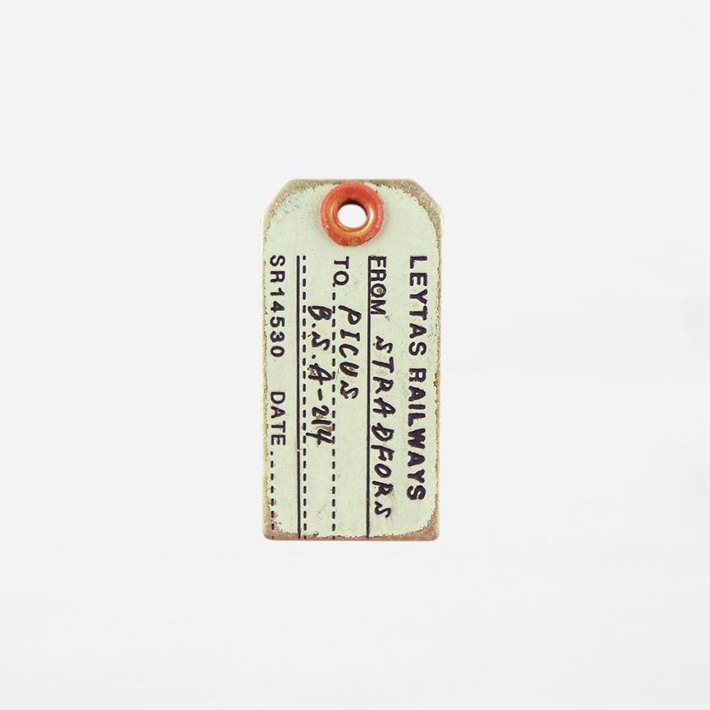 LUGGAGE TAG KEY-HOLDER BEIGE - Key Tag