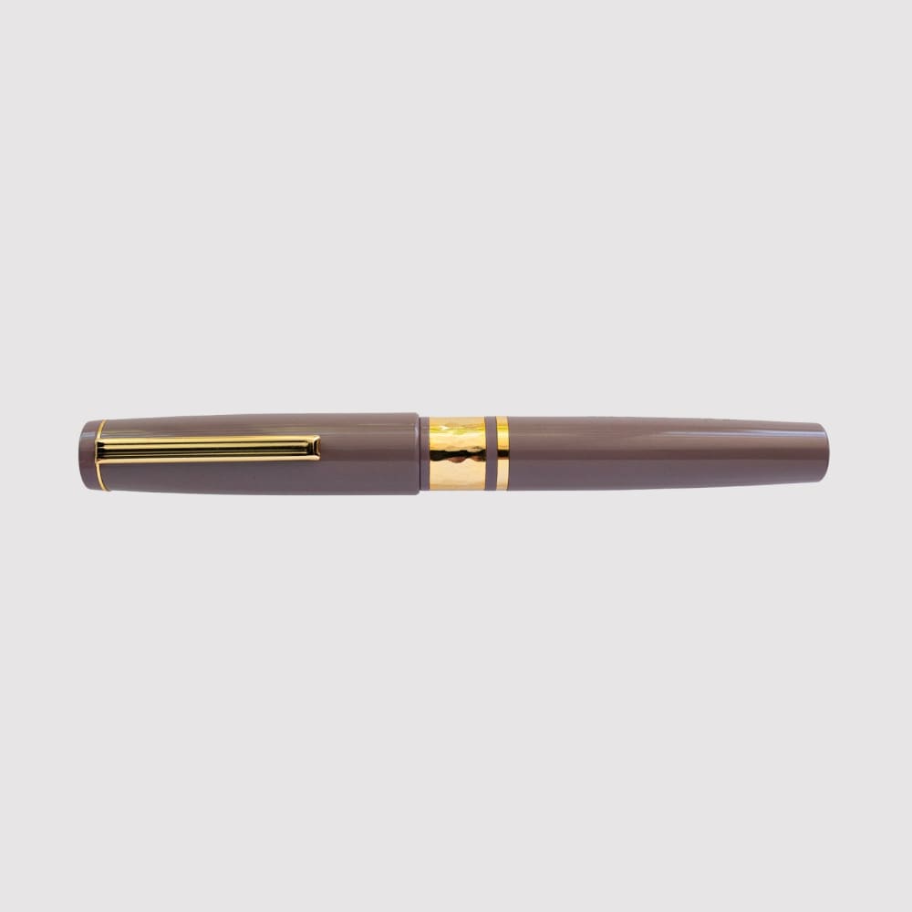 Model J Violet Ebonite with Gold trim - Fine - Fountain Pen