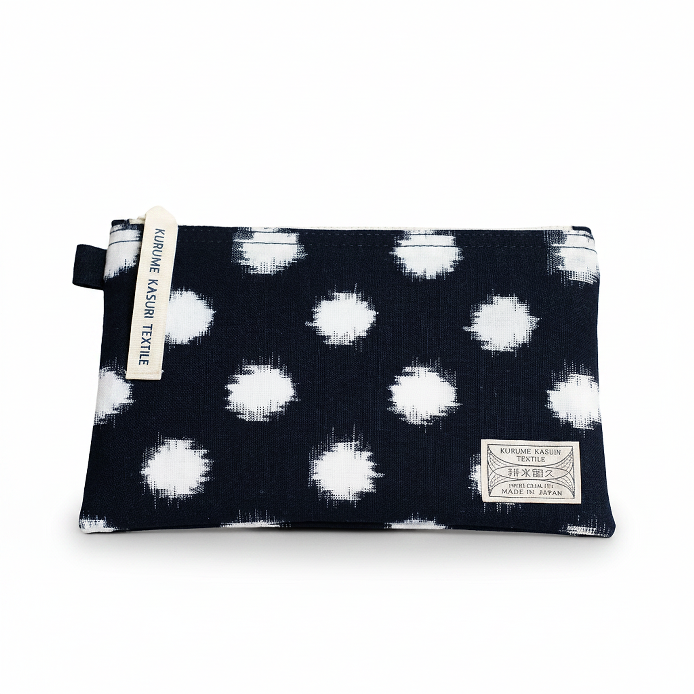 Pouch M Dot Navy/White
