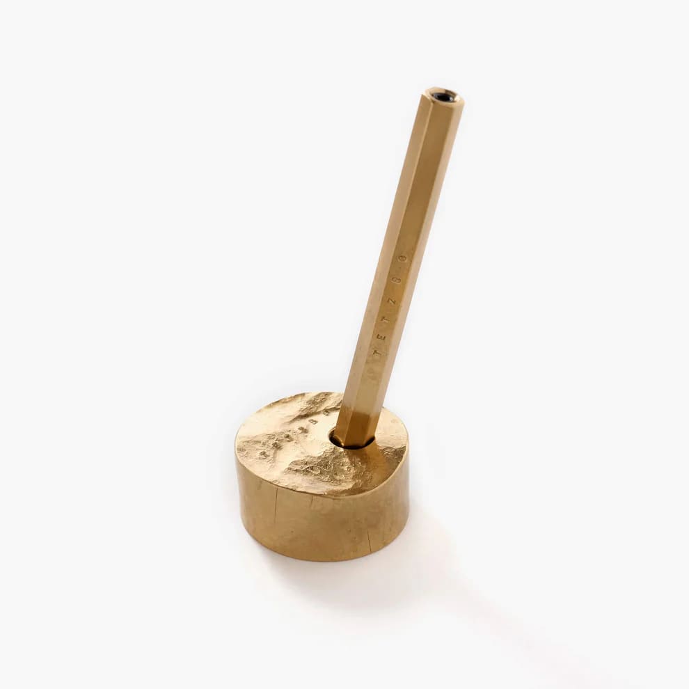 Pen stand - Round - Brass