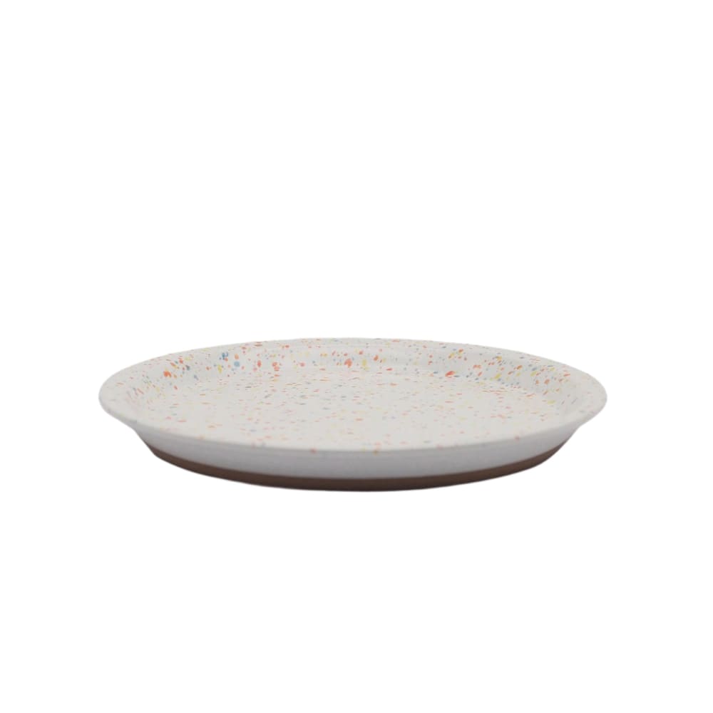 CHIPS PLATE S - splash white-orange