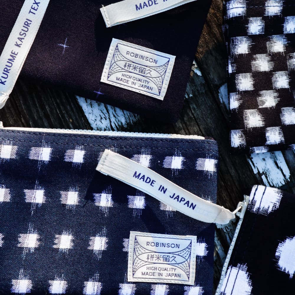 Pouch M Check Navy/White - POUCH