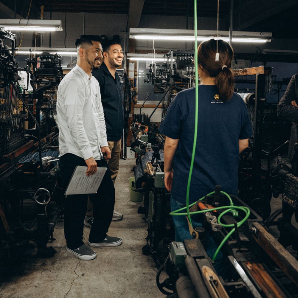 Pouch S Check Navy/White - POUCH