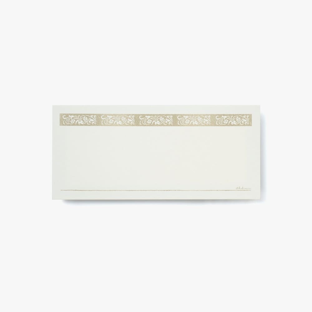 Single note Floral Sepia - Letter and Envelope