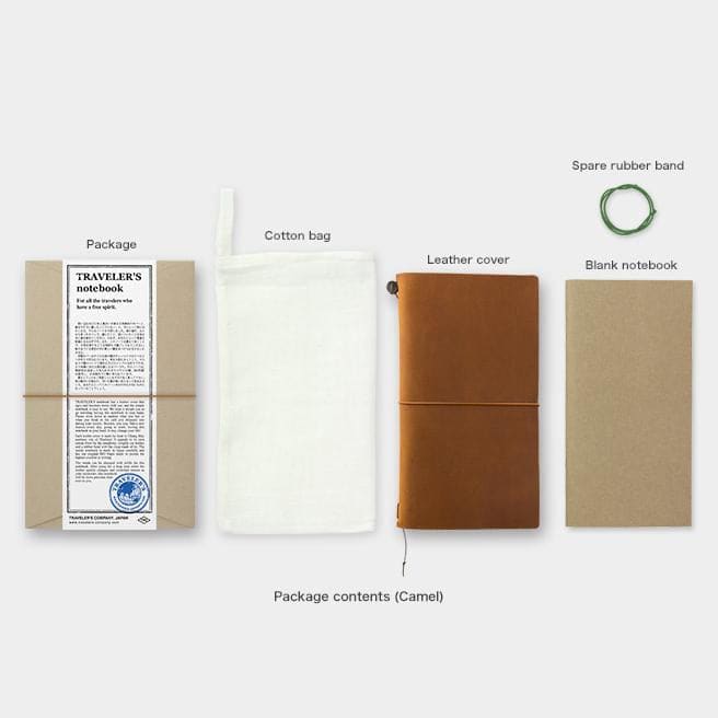 TRAVELER’S notebook cover Camel in Leather - TRAVELER’S