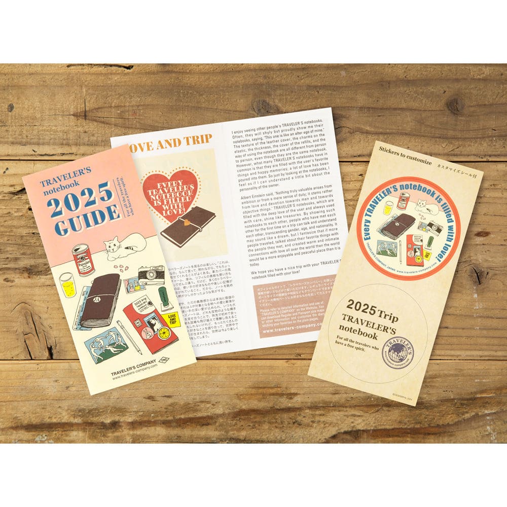 TRAVELER’S notebook Diary 2025 Weekly + Memo Second Half